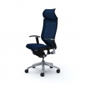Эргономичные Кресла OKAMURA CP Polished Frame Chair Dark Blue Япония